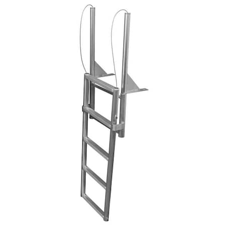 Jif Marine JIF MARINE EFL6 6-Step Floating Dock Lift Ladder Anodized Aluminum EFL6